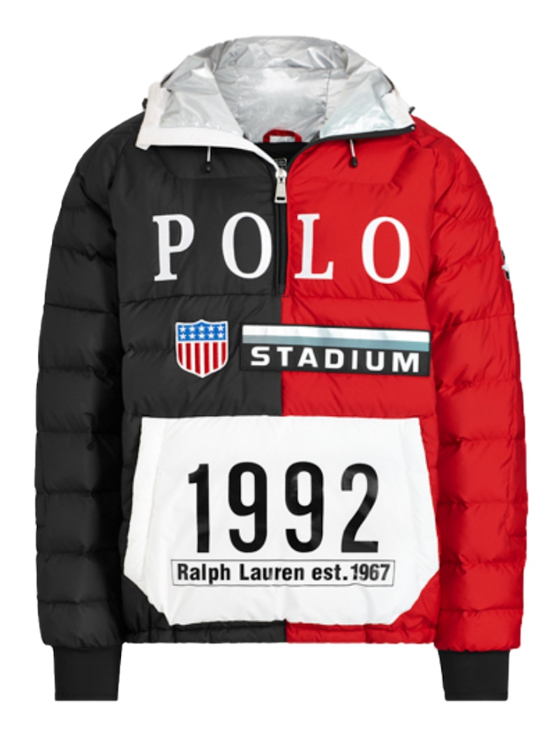 red polo winter jacket