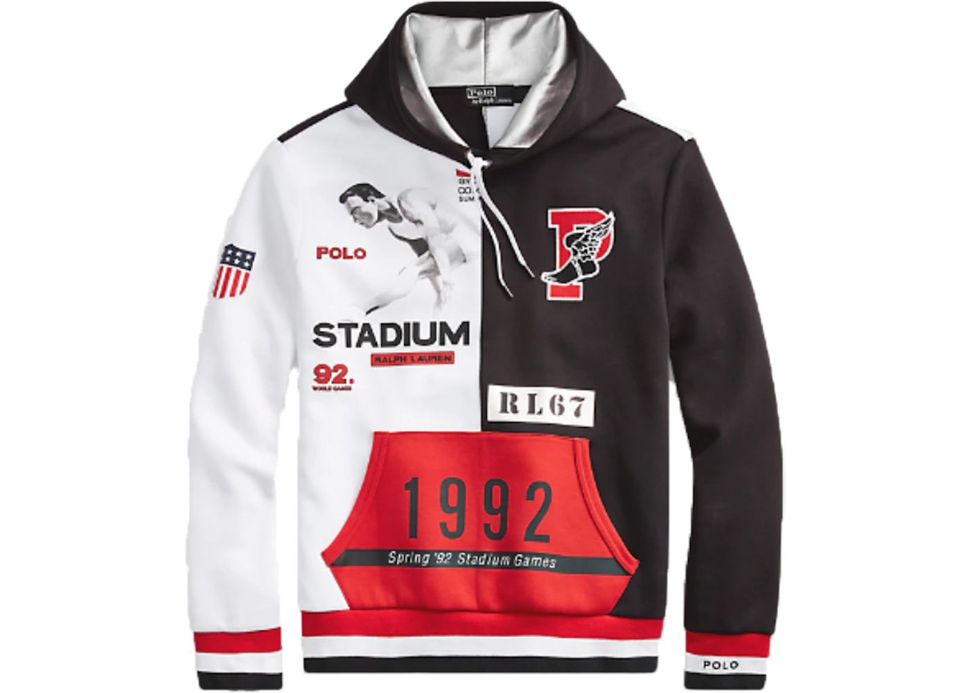 Polo Ralph Lauren Winter Stadium Hoodie Polo Black Multi Men s