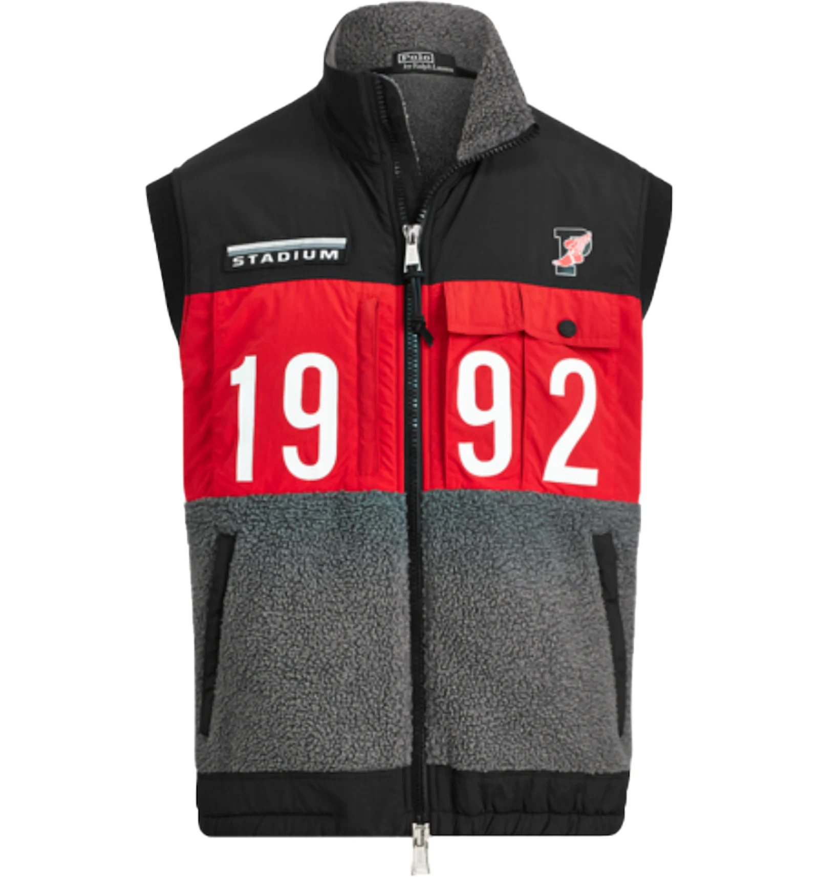 Polo Ralph Lauren Winter Stadium Hybrid Vest Polo Black Multi