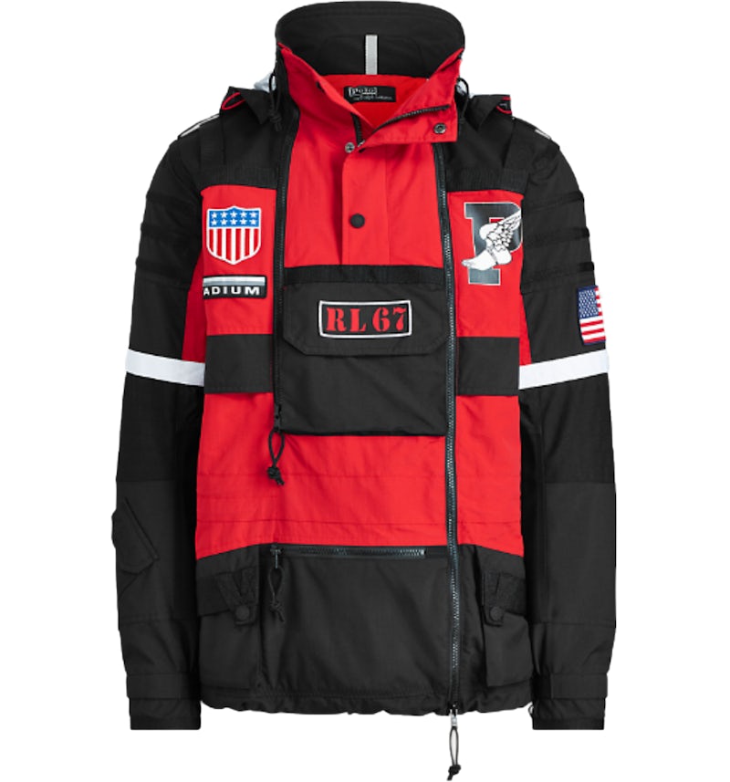 Polo Ralph Lauren Winter Stadium Jacket Injection Red/Polo Black Polo Ralph Lauren Winter Stadium Jacket Injection Red/Polo Black