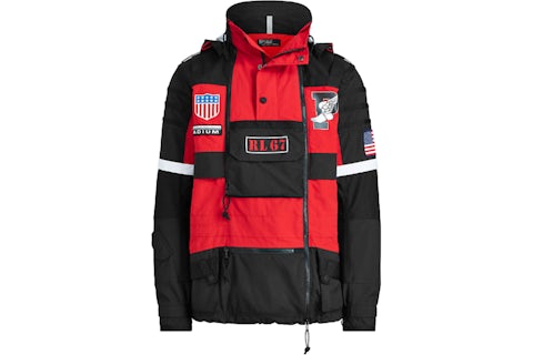 Polo Ralph Lauren Winter Stadium Jacket Injection Red Polo Black Men s FW18 US