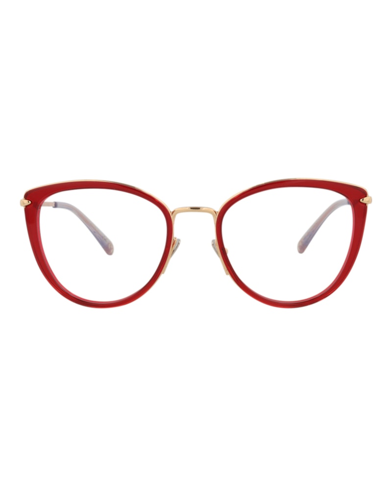 Pre-owned Pomellato Women's  Cat Eyeframe Acetate Optical Frames In Red Gold (pm0083o/30008665/003)