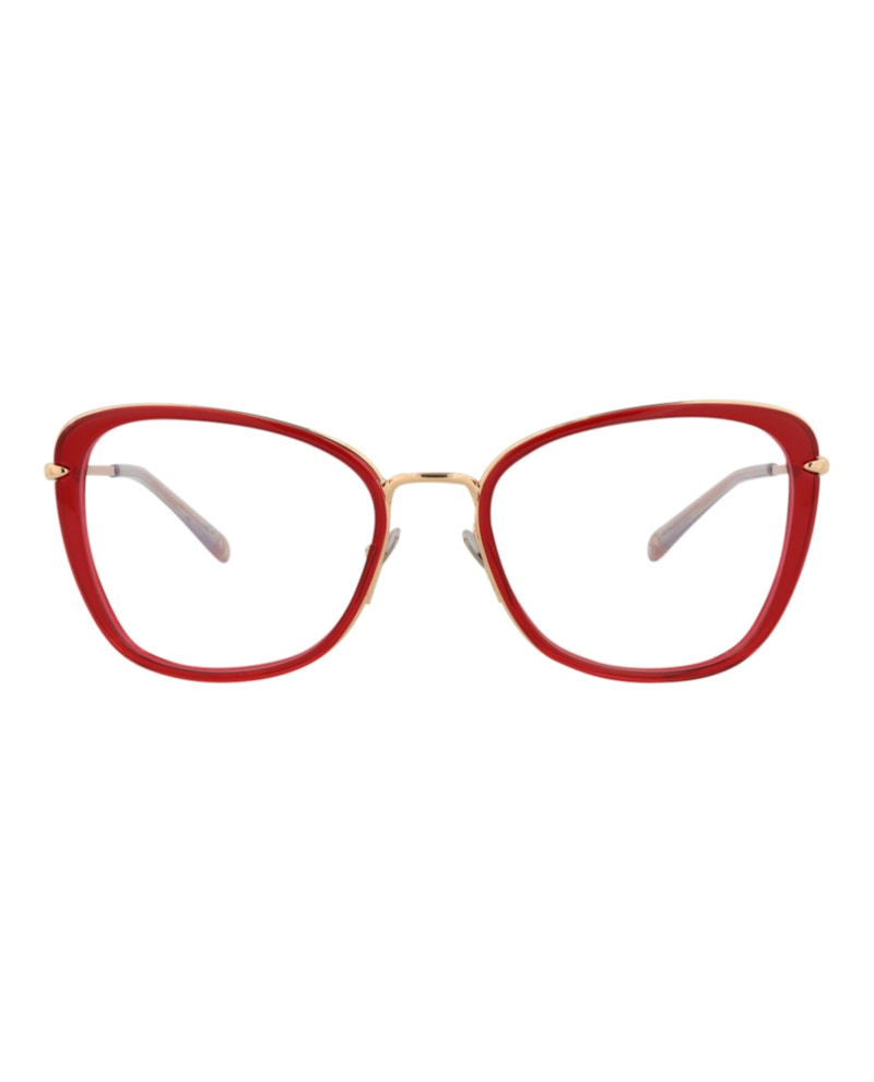 Pre-owned Pomellato Women's  Cat Eyeframe Acetate Optical Frames In Red Gold (pm0084o/30008667/003)