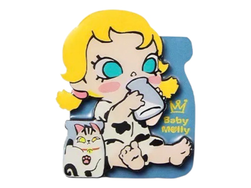 Pop Mart Baby Molly & Baby Tabby Series Milk Lover Fridge