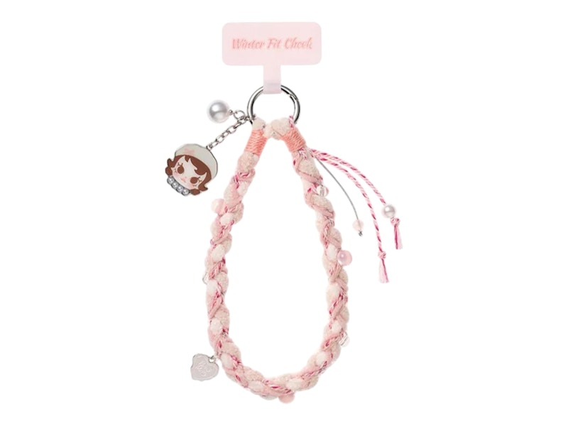 Pop Mart Baby Molly Winter Fit Check Series Cute Rosy Cheek Lanyard