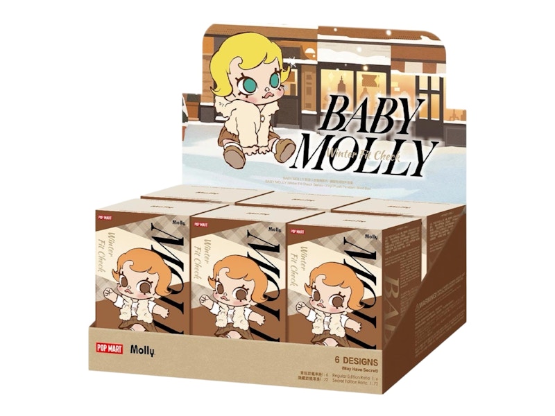 Pop Mart Baby Molly Winter Fit Check Series Vinyl Plush Pendant