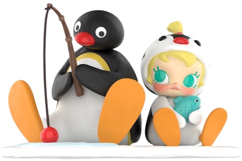 Pop Mart Baby Molly x Pingu Fishing Time Figure US