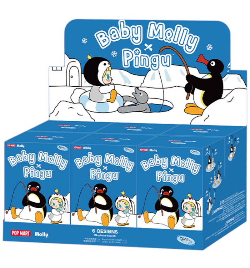 Pop Mart Baby Molly x Pingu Happy Fishing Series Plush Pendant