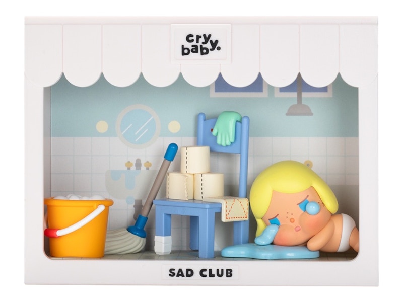 Pop Mart CRYBABY Sad Club Series Scene Sets Big Cleaning Day