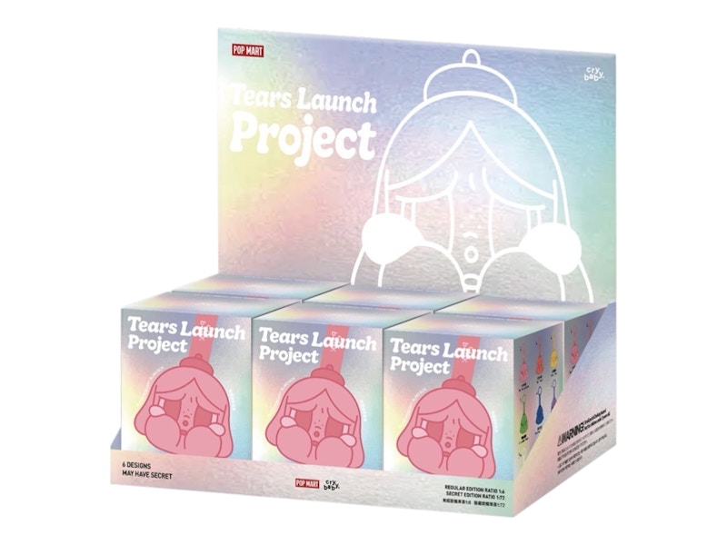 Pop Mart CRYBABY Tears Launch Project Series Plush Pendant Sealed