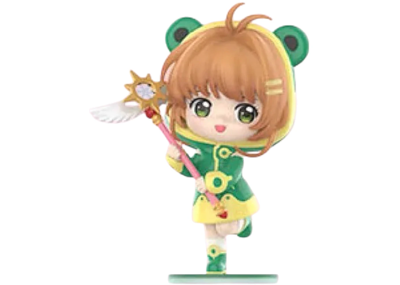Pop Mart Cardcaptor Sakura Clear Card Series Sakura Frog Raincoat