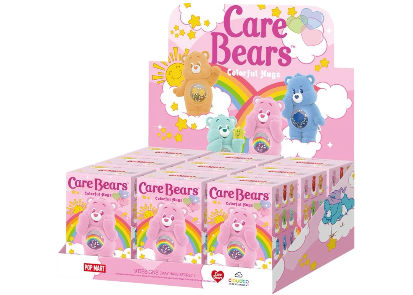 Pop Mart Care Bears Colorful Hugs Series Figures Sealed Case (9 Blind ...