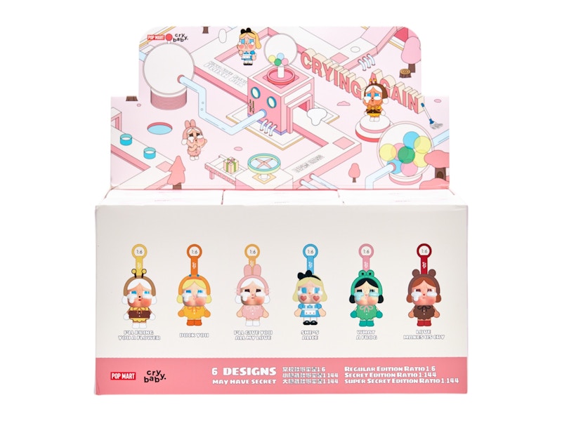 【シュリンク有り】レシート有りCry baby 6designs 6ピース Pop Mart CryBaby Crying Again Series Vinyl Face Plush Sealed