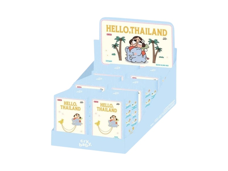 ピンズ・ピンバッジ・缶バッジ POPMART CRYBABY HELLO,THAILAND SERIES