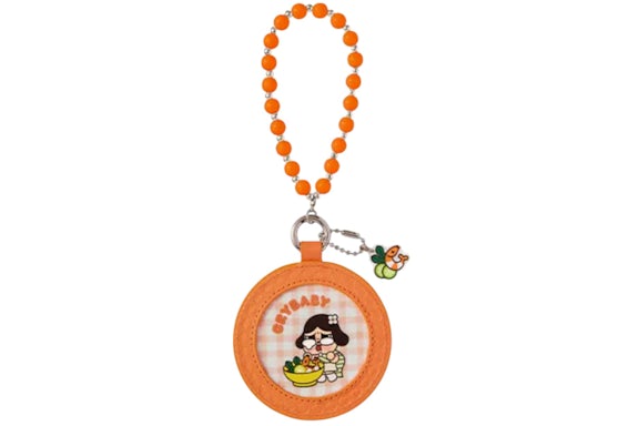 Pop Mart Crybaby Hello Thailand Series Enjoying Tom Yum Soup Mirror Pendant
