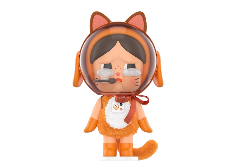 Pop Mart Crybaby Space Cat Figure Orange - JP