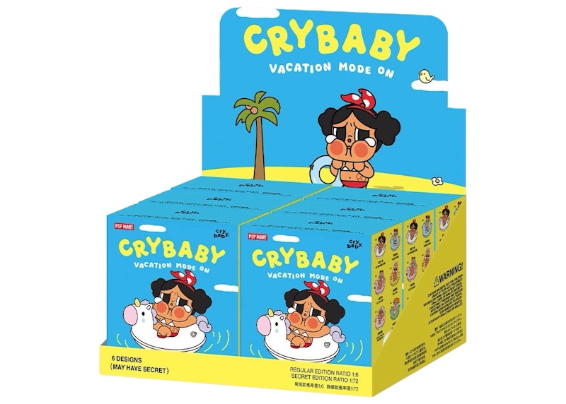 Pop Mart Crybaby Vacation Mode On Series Fridge Magnet Sealed Case