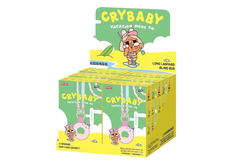 CRYBABY Vacation Mode On シリーズ　6個 Pop Mart Crybaby Vacation Mode On Series Vinyl Plush Pendant