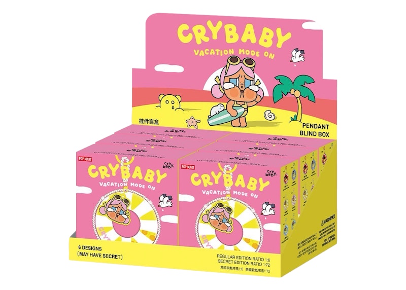 [新品][BOX] CRYBABY VACATION MODE ON CRYBABY Vacation Mode On Series-Vinyl Plush Pendant Blind Box