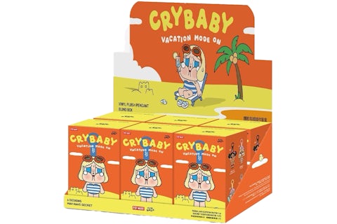 Pop Mart Crybaby Vacation Mode On Series Vinyl Plush Pendant Sealed Case (6 Blind Box) - US Pop Mart Crybaby Vacation Mode On Series Vinyl Plush Pendant Sealed Case (6 Blind Box) - US
