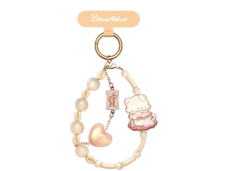 DIMOO Crush on Coffee フォンチャーム 6種類 DIMOO Crush on Coffee Series-Soft-faced Plush Keychain Blind