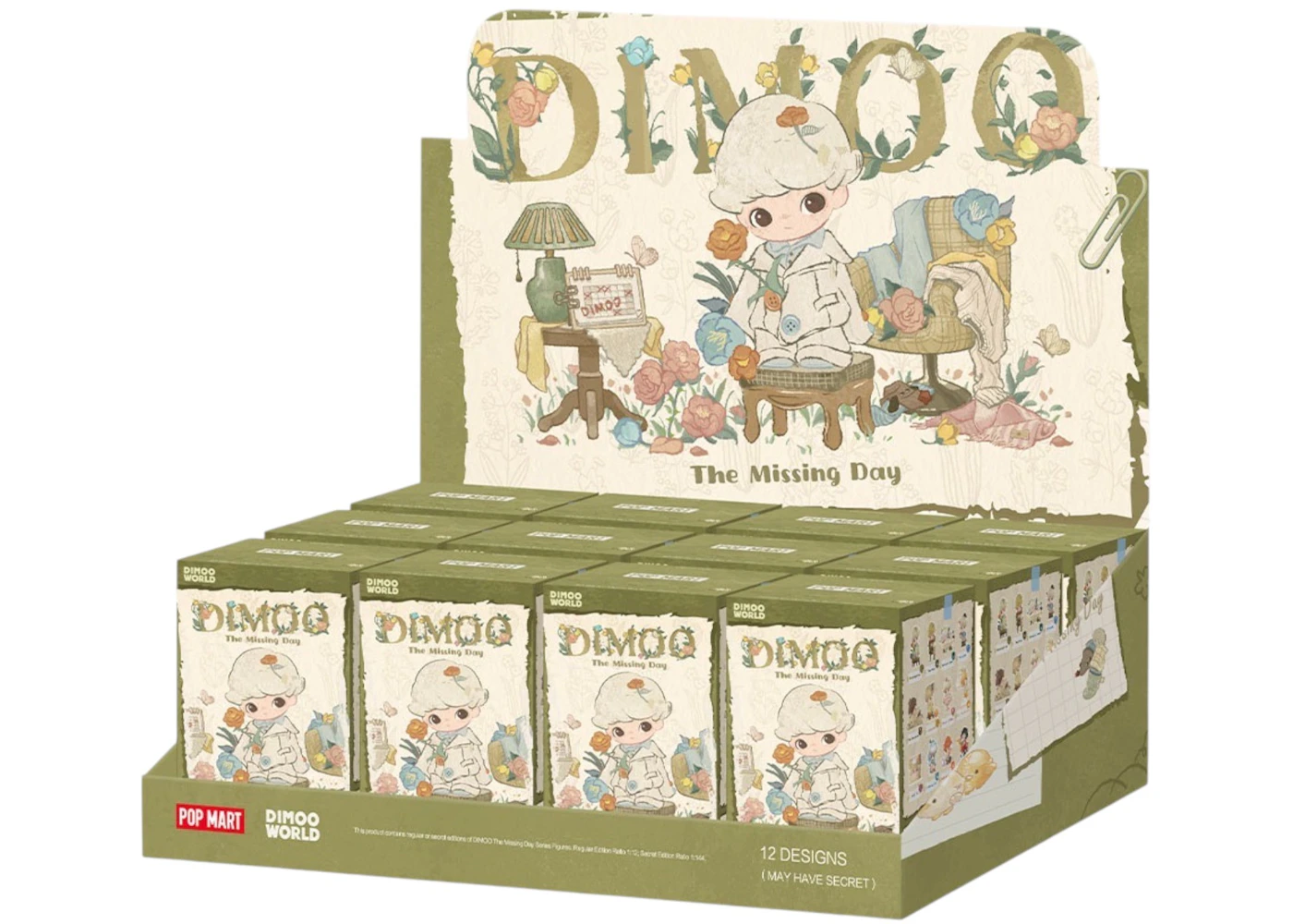 Pop Mart DIMOO The Missing Day Series Figures Sealed Case (12