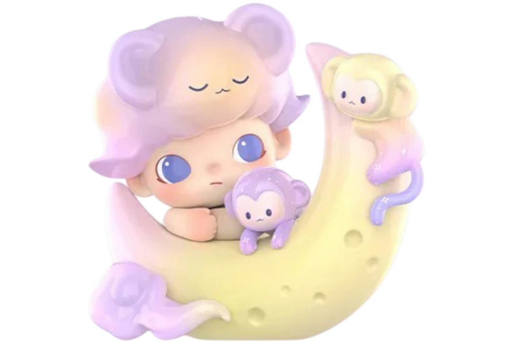 Pop Mart Dimoo Animal Kingdom Series Monkey Catches the Moon (Secret ...