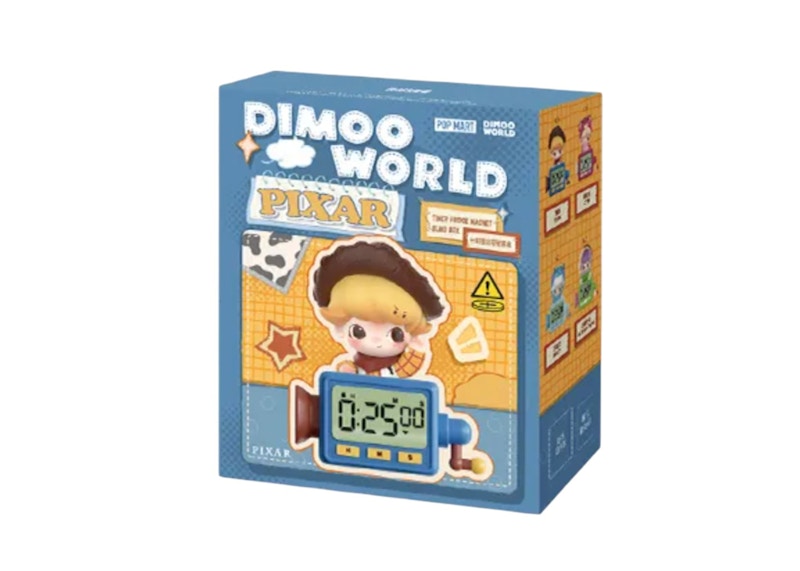 Pop Mart Dimoo Wolrd x Pixar Series Timer Frige Magnet Single Blind Box