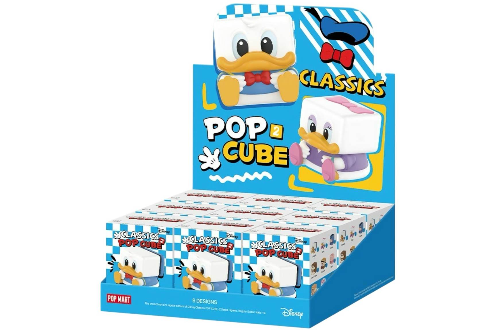 Pop Mart Disney Classics POP CUBE-2 Series Figures Sealed Case (9 Blind ...