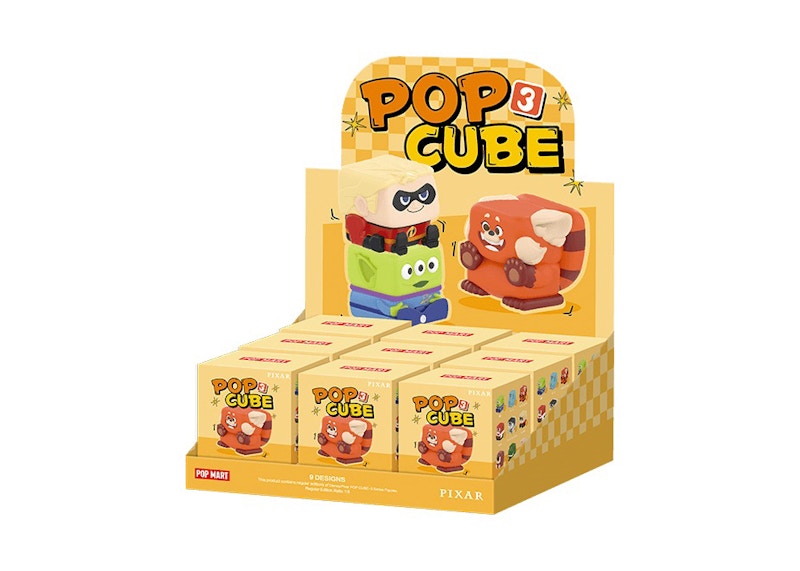 Pop Mart Disney Pixar Pop Cube-3 Series Figures Sealed Case