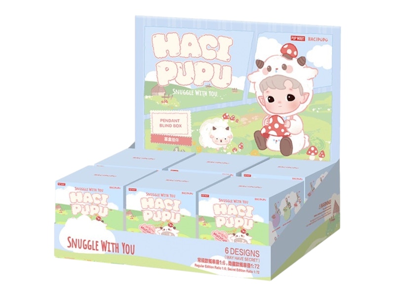 Pop Mart HACIPUPU Snuggle With You Series Pendant Sealed Case (6