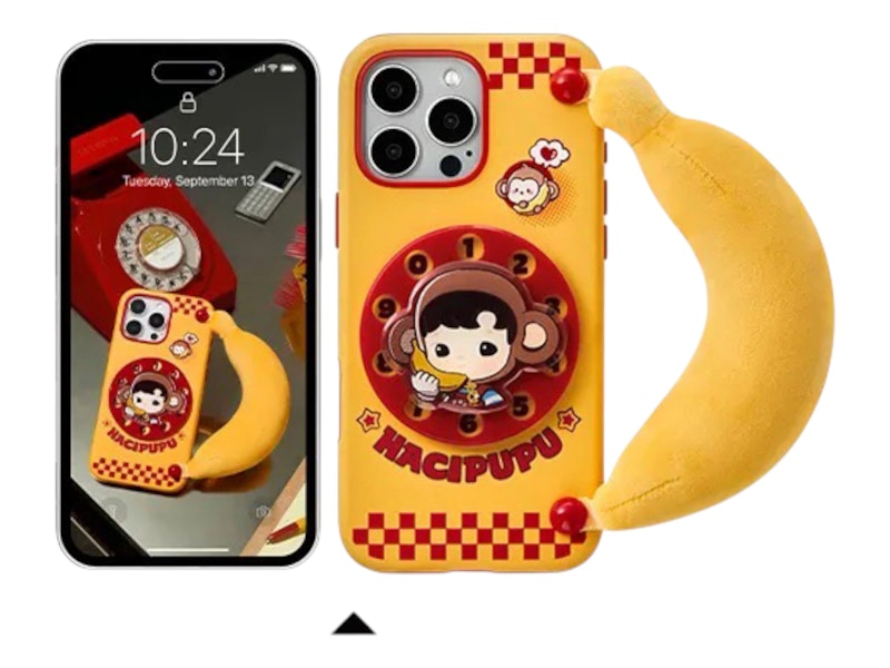 Pop Mart Hacipupu Rolling Time Machine Series Phone Case iPhone 15