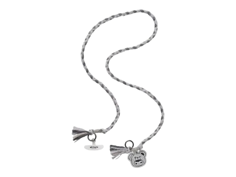 Pop Mart Hirono Road Journal Series Grey Gravel Phone Lanyard