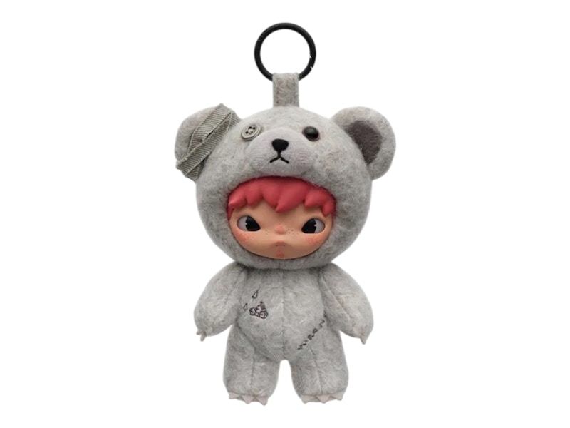 Pop Mart Hirono Road Journal Series Grey Gravel Plush Doll Pendant