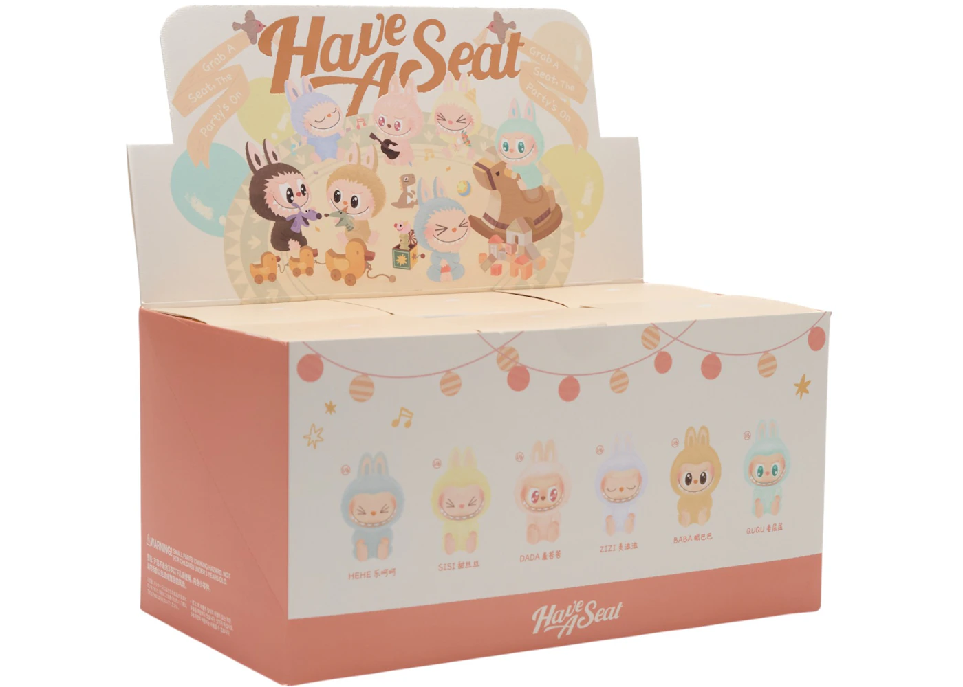 Pop Mart Labubu The Monsters Have a Seat Vinyl Plush Sealed Case (6 Blind Boxes)