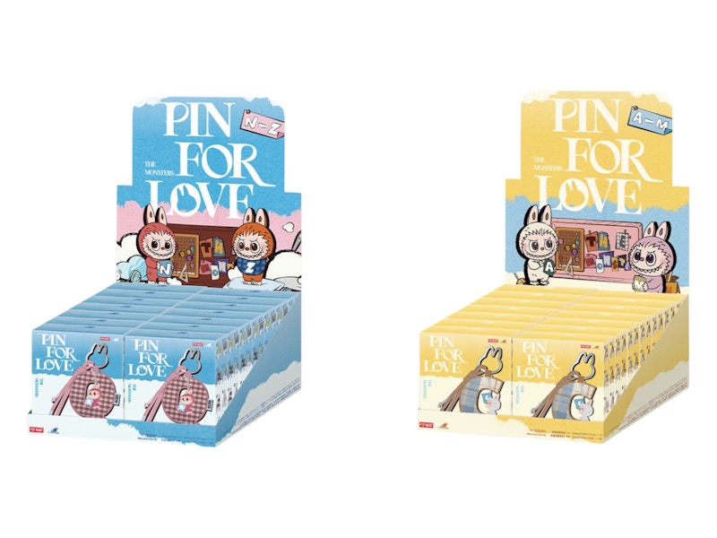 Pop Mart Labubu The Monsters Pin for Love Series Letter