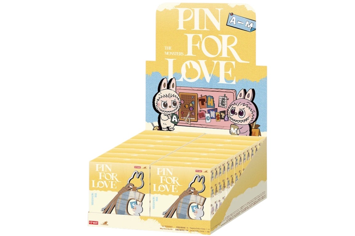 Pop Mart Labubu The Monsters Pin for Love Series Letter Pendant (A-M ...