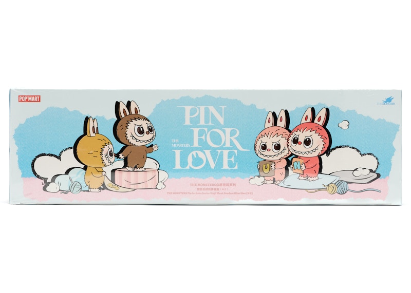 Pop Mart Labubu The Monsters Pin for Love Series Letter