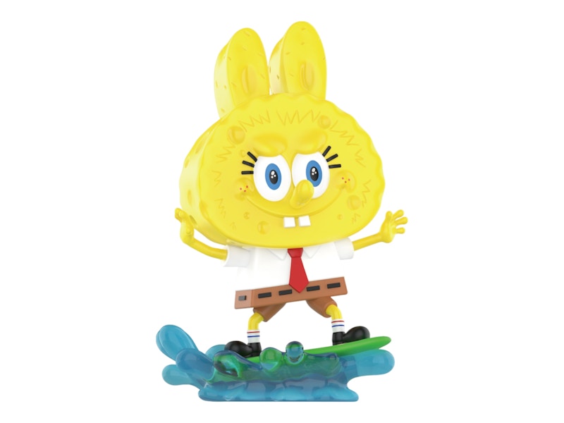 Pop MartのLabubu Pop Mart Labubu The Monsters Spongebob Series Surfing Figure