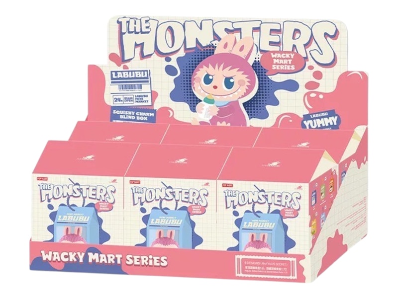 Pop Mart Labubu The Monsters Wacky Mart Series Squishy Charm