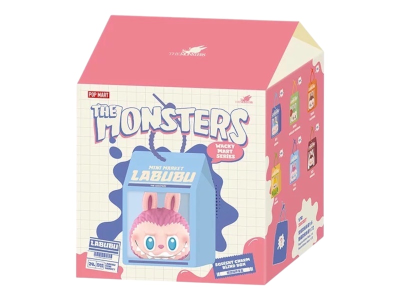 Pop Mart Labubu The Monsters Wacky Mart Series Squishy Charm