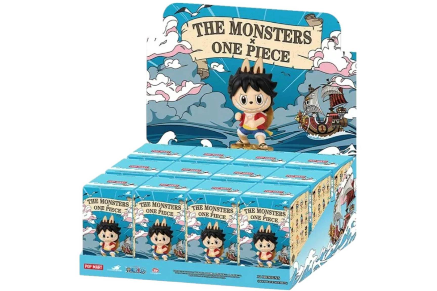Pop Mart Labubu The Monsters x One Piece Series Sealed Case (12 Blind ...