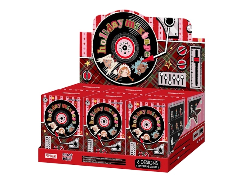 Pop Mart Lil Peach Riot Holiday Mixtape Series Figures Sealed Case