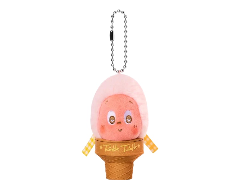 Pop Mart MOON GELATO Series Ice Cream (Overseas Ver.) Strawberry Guava Gelato Plush Pendant