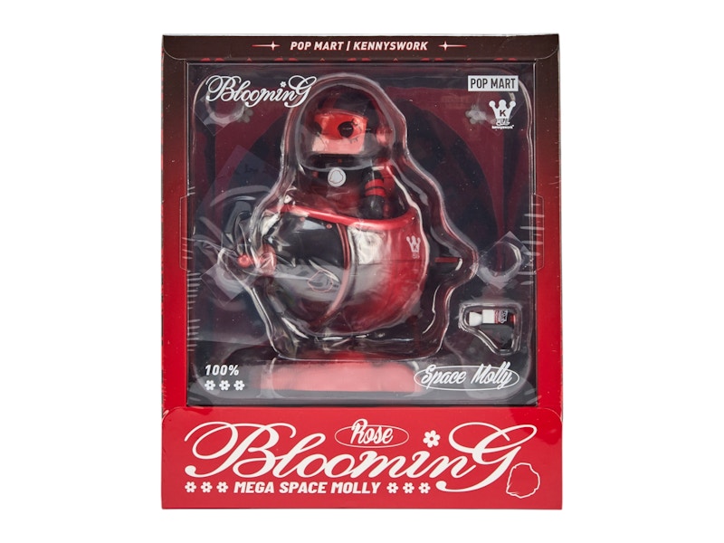 POP MART BloomingSpaceMolly100% スペースモーリー Pop Mart Mega Space Molly Blooming Series Rose 100 - US