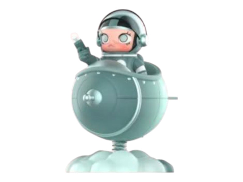 Pop Mart Mega Space Molly Blooming Series Silver Fern 1 - JP
