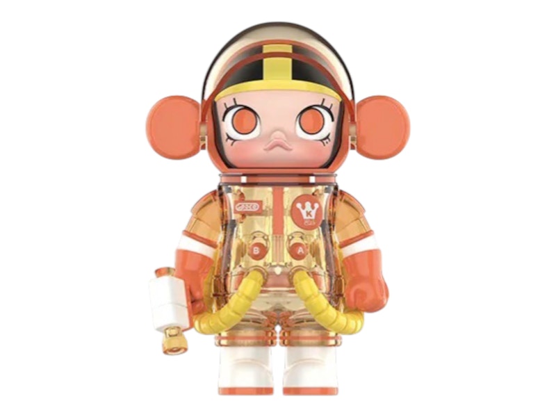 POPMARTメガ スペース モリー 100% × orange シュリンク付き MEGA SPACE MOLLY 100% × emoji™ Series - POP MART (Japan)
