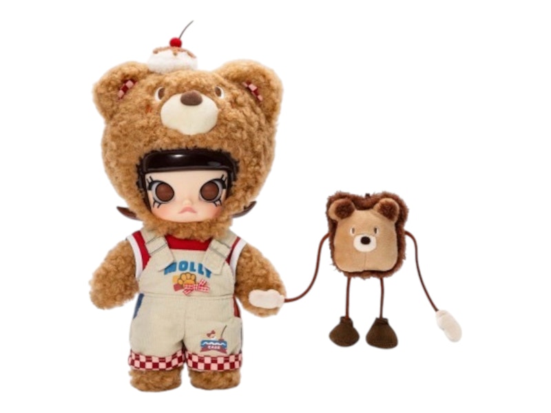 【S。S 】Molly Pretend Bear Bread 1/8 Pop Mart Molly Bear Bread 1/8 Figure - US