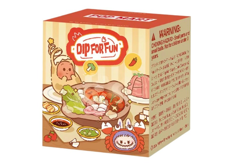Boîte à couvercle simple Pop Mart POP BEAN Dip For Fun Series