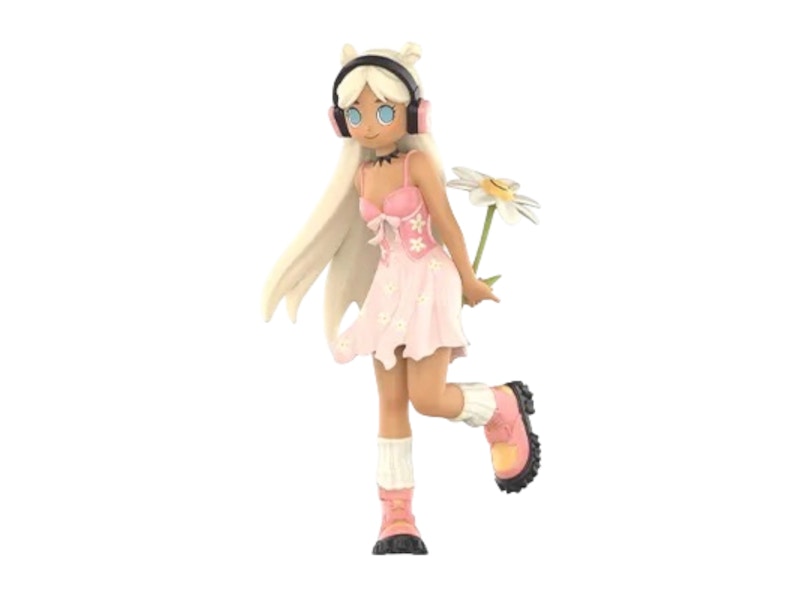 Figura Poppy Daisy della serie Pop Mart Peach Riot Punk Fairy